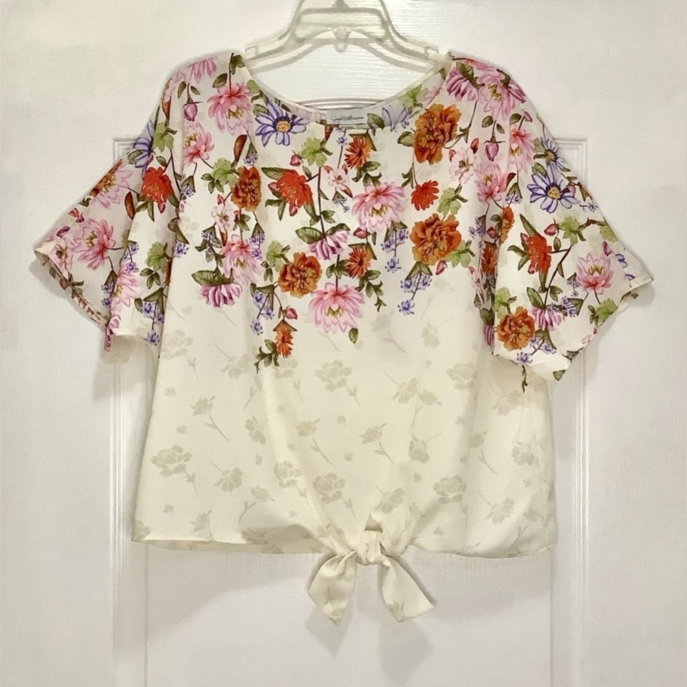 JACLYN SMITH FLORAL WOMEN'S BLOUSE - SIZE VARIOUS